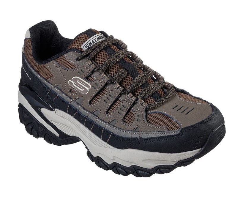 Skechers Herr Svarta Sneakers - Energy - After Burn M. Fit Max - Sverige (NLSAJ-5182)